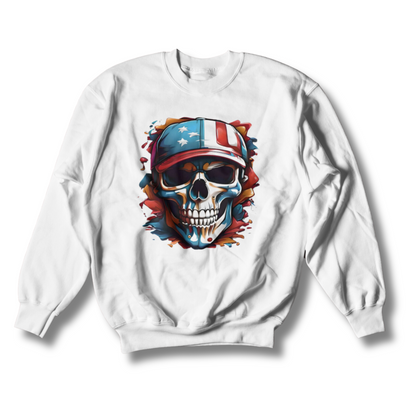 Colorful Skull Unisex Crewneck Sweatshirt